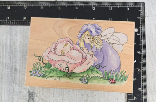 Stamp happen flower fairy - stamp,
